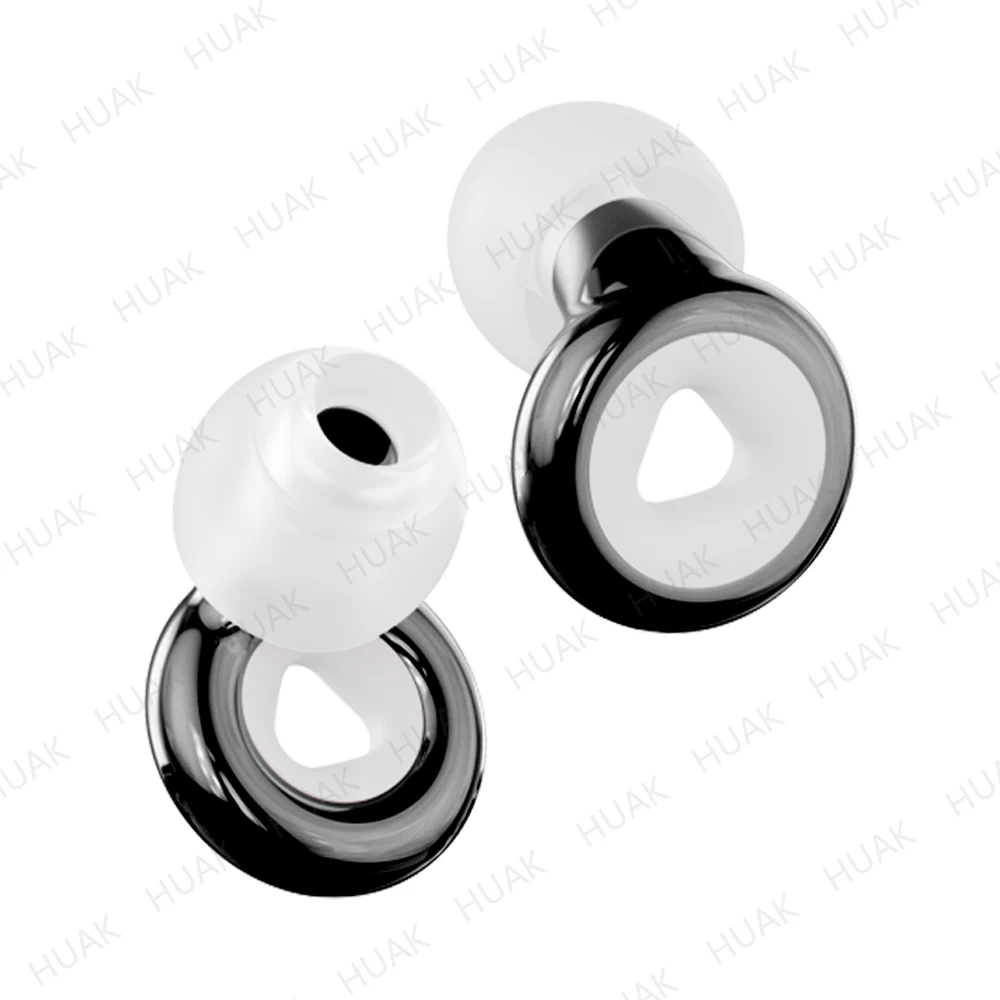 HUAK Plus Ohrstöpsel - 4 Größen Ohradapter in XS/S/M/L - Hochwertige Wiederverwendbare Ohrstöpsel für Konzerte & Festivals, Live-Events, Musiker, DJs Image