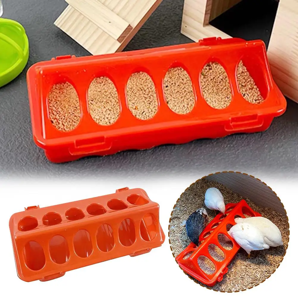 Kunststoff-Kippfuttertrog für Geflügel, Hühner und Vögel, Futtereimer für Fasanen, hochwertiger automatischer Futterautomat für Küken Image