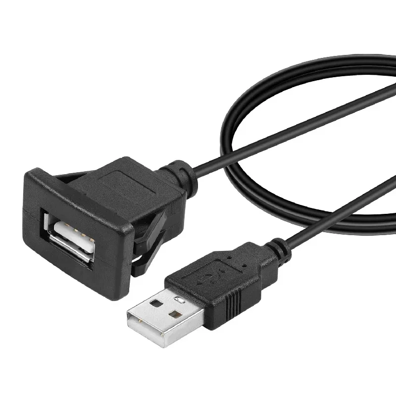Autohalterung Verlängerungskabel USB 3.0 Panel Eingebettetes Kabel Geeignet für Auto LKW Boot, Motorrad Instrumententafel Image