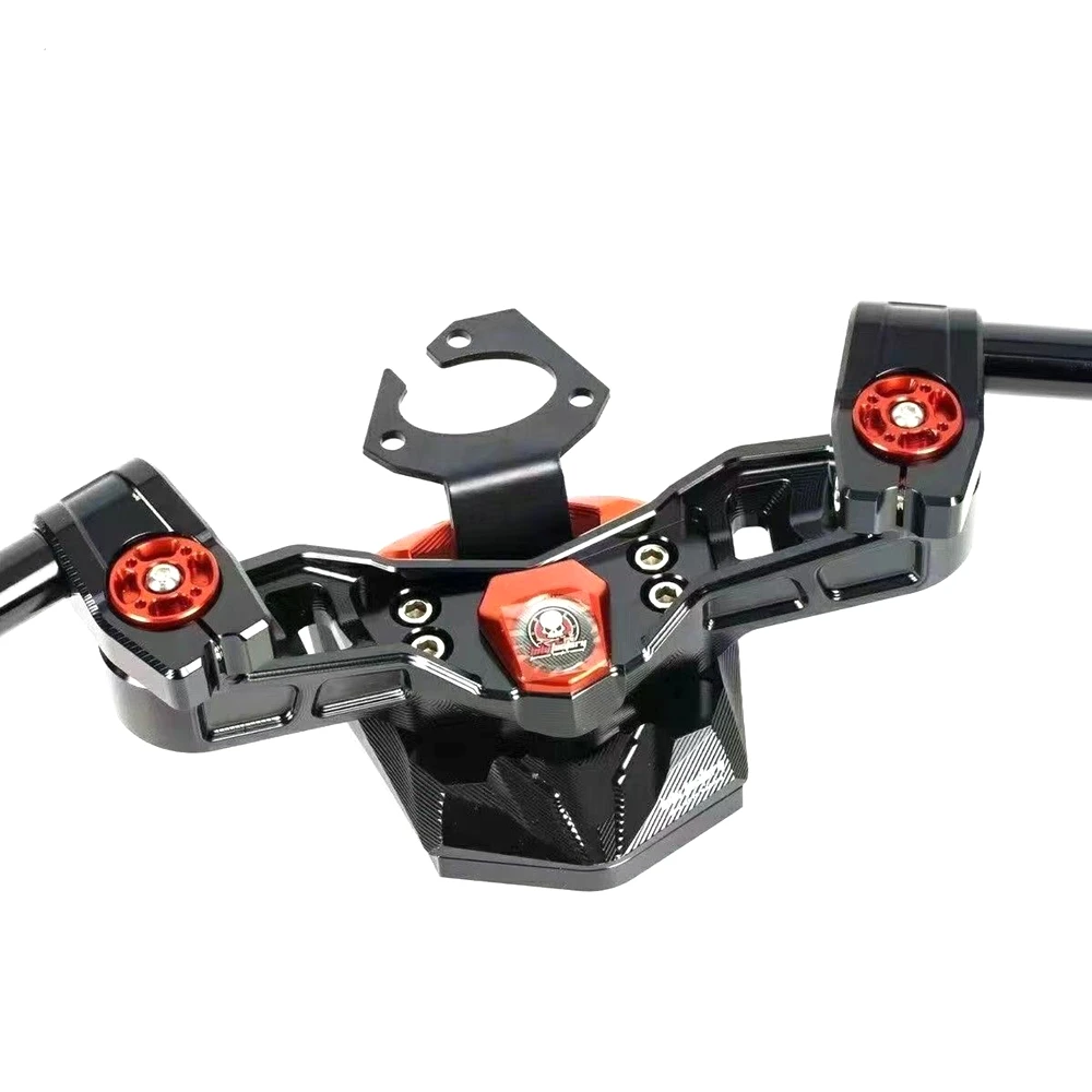 Motorrad CNC Einstellbare Lenkung Lenker 7/8 "22mm Abnehmbare Griff Bar Trennung Lenker Für Niu N1S NQI UQI + U + B Roller Image