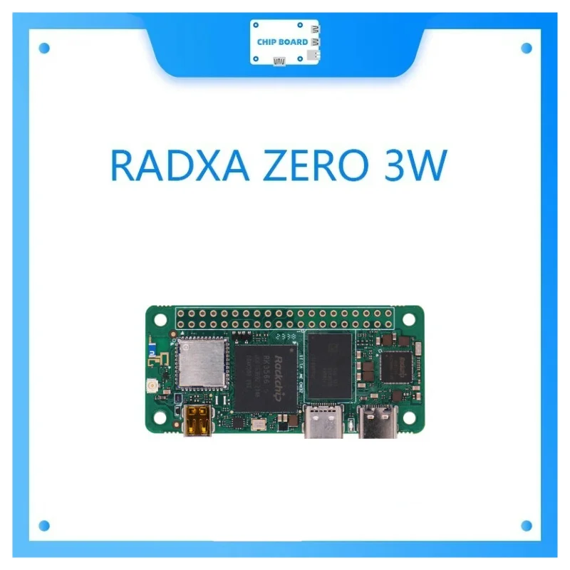 Radxa Zero 3W Compact Rockchip RK3566 Quad-Core Single Board Computer with Wi-Fi 4 and BLE 5 Connectivity