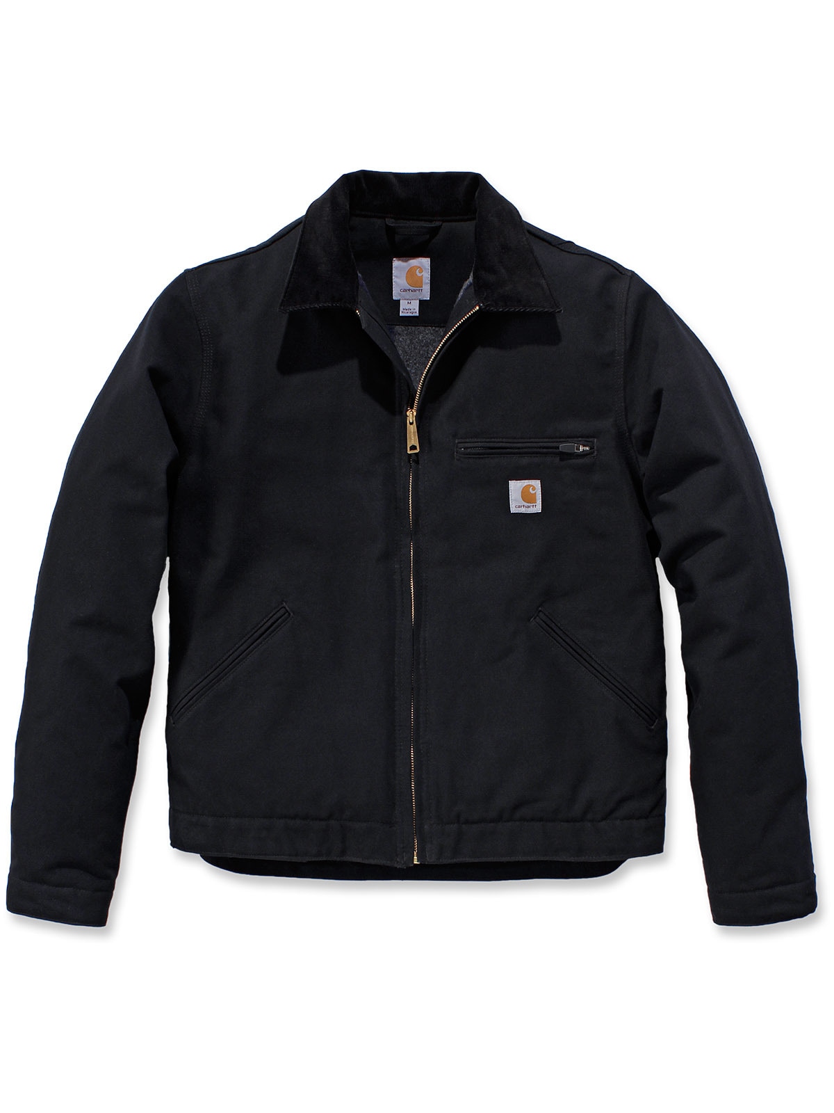 Funktionsjacke CARHARTT "Detroit", Herren, Gr. S, schwarz, Obermaterial: 100% Baumwolle CO., Jacken Funktionsjacke