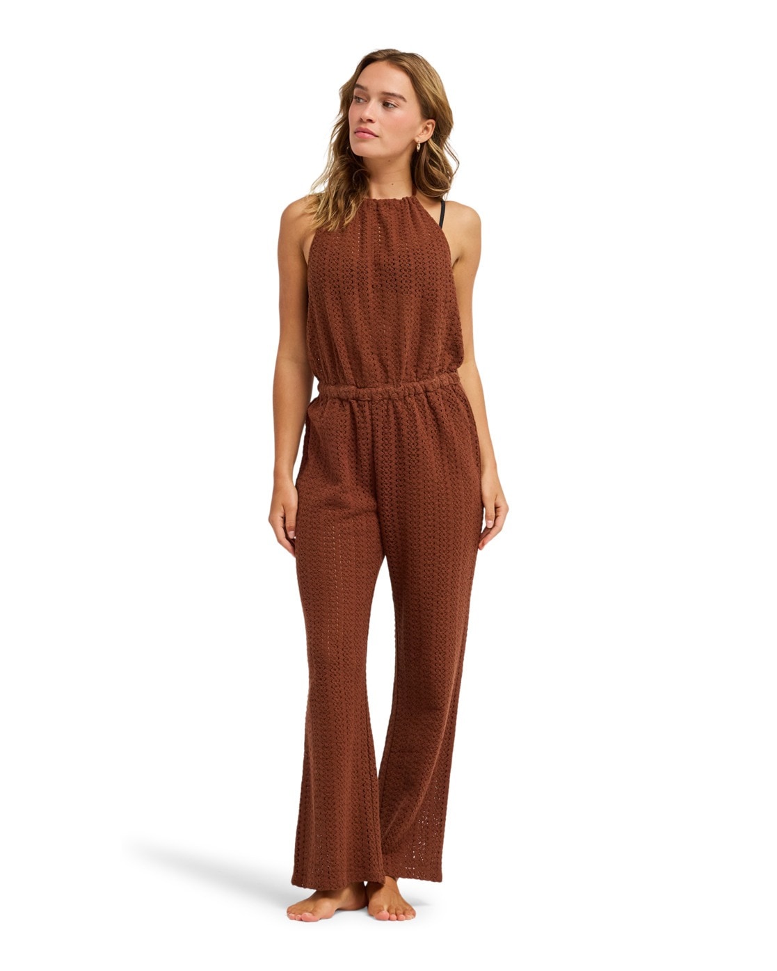 Overall ROXY "Luna Feeling", Damen, Gr. S, US-Größen, cappuccino, Obermaterial: 50% Walkfrottier, 50% Microfaser;, Overalls Overall
