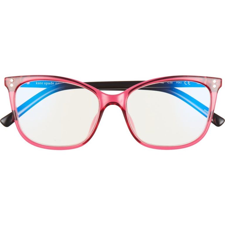 Aubree 53Mm Light Blocking Reading Glasses - Blue - Kate Spade Sunglasses