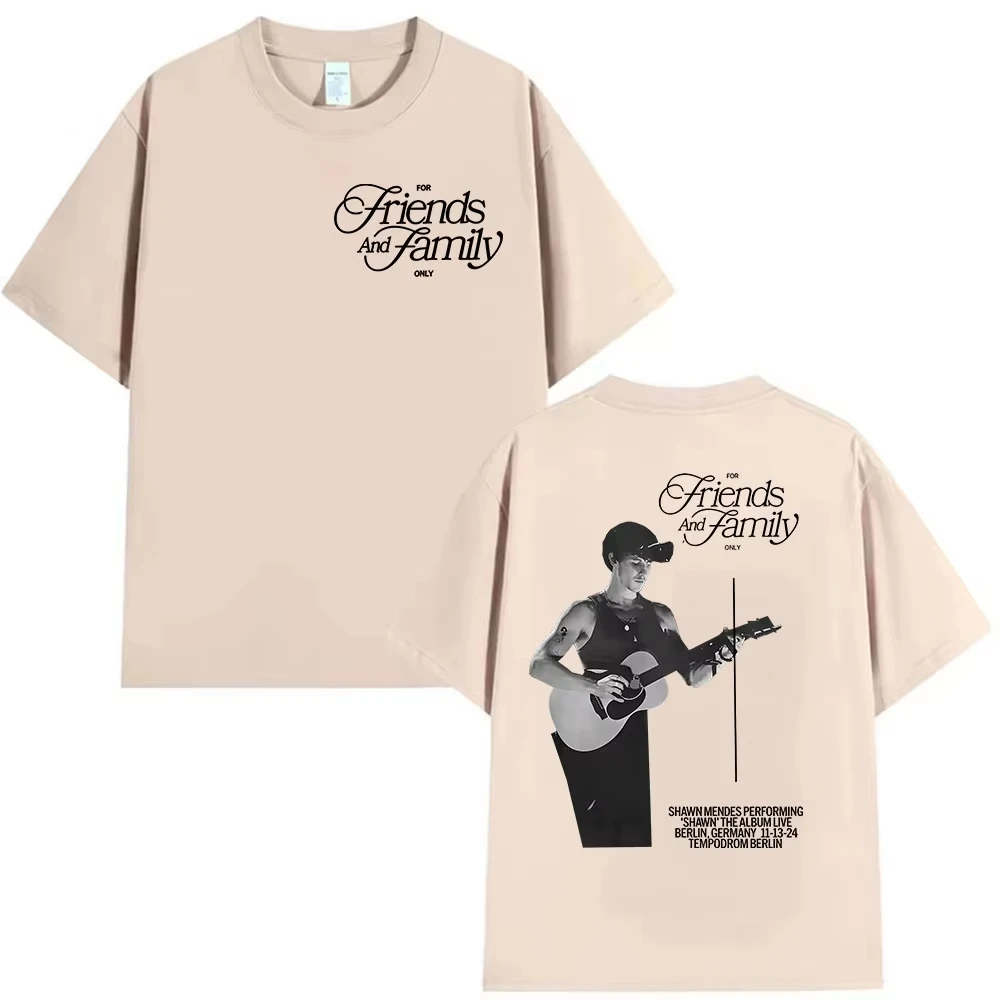 Rapper Shawn Mendes Album 2025 Merch T-Shirt für Männer und Frauen Hip-Hop Pop Musik Kurzarm-T-Shirt Vintage Baumwoll-T-Shirts Streetwear