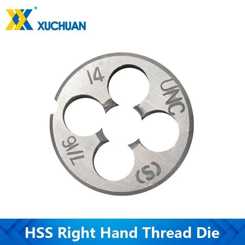 HSS filettatura destra Die UNC UNF NUEF UN UNS 5/16-18 5/16-20 5/16-32 3/8-16 9/16-20 1/2/70-14 3/4/60-24 utensile manuale metrico