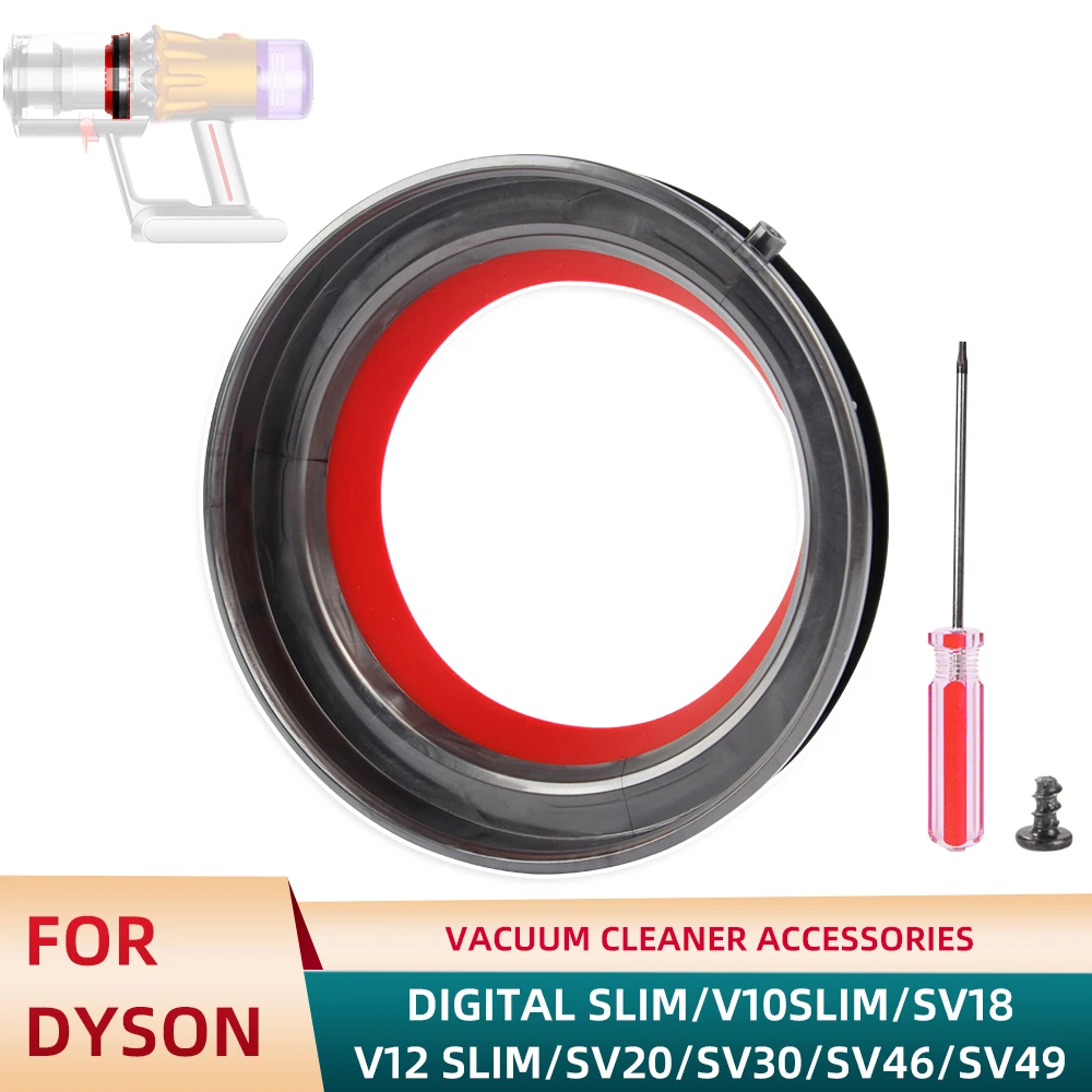 Für Dyson V10 Slim (SV18) V12 Slim (SV20/SV26/SV30) Staubbehälter-Dichtungsring | Leichtgewichtige Ersatzdichtung für Staubsaugerbehälter