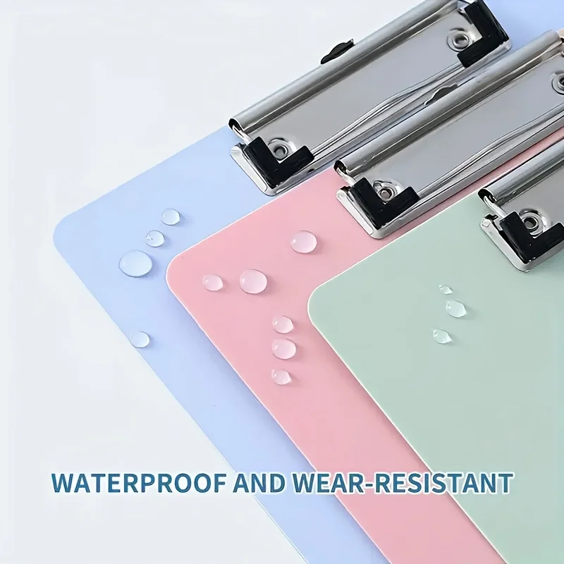 Klemmbrettmappe im A4-Format – langlebiges PP-Material, Bürodokumentenhalter mit Schreibblock für Studenten und Profis Image