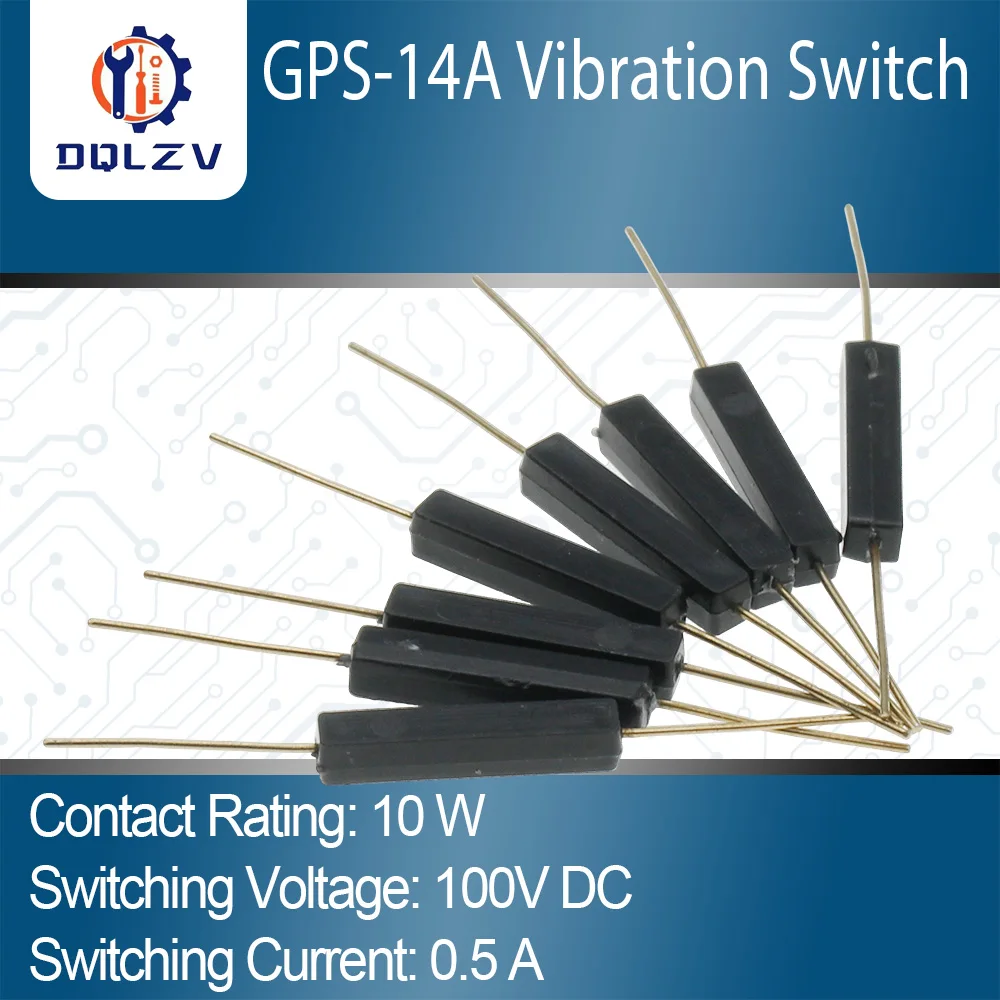 5PCS Kunststoff Typ Reed Schalter 2*14 Normalerweise Offene Magnetische Steuerung Schalter GPS-14A Anti-Vibration/Schaden Kontaktieren für Sensor KEINE Image