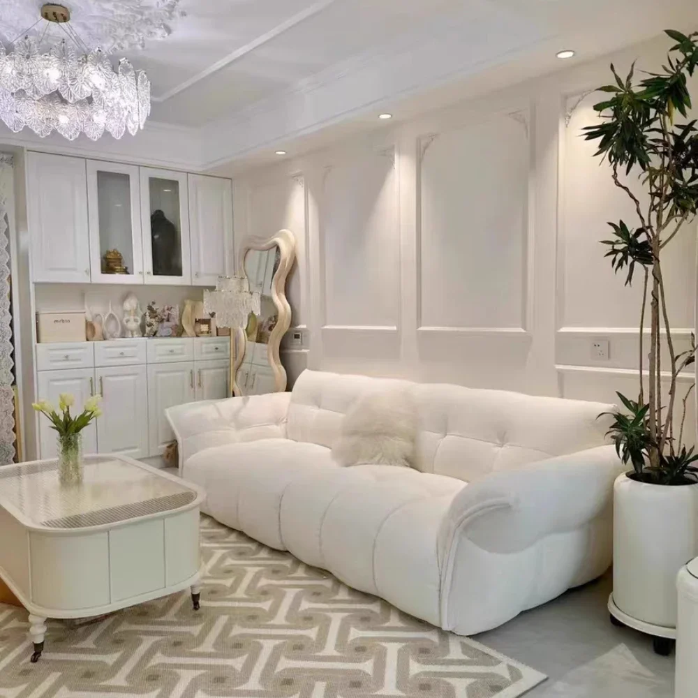 Nordisches Modernes 3-Sitzer Ecksofa mit Armlehne Stilvolle Lounge-Möbel Gemütliche Wohnzimmer-Essentials Canape Salon Heimdekoration Image