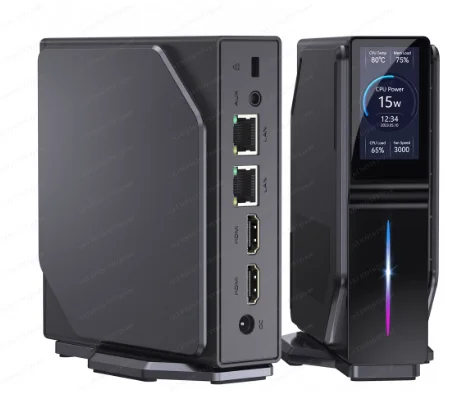 Neuer 12. Generation Twin Lake N150 Mini-Host mit Win11, zwei Netzwerkanschlüssen, DDR4, für Büro und Zuhause, Mini-PC