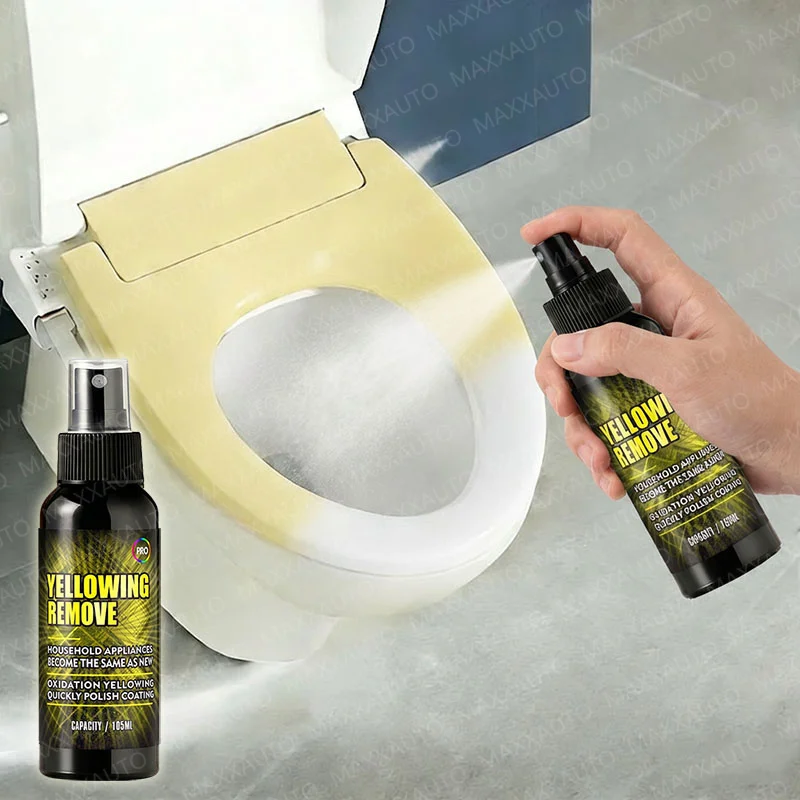 Kunststoff-Gelbfärbungsentferner, Kratzerreparatur – Geräte, Wechselstrom-Einheiten, Kühlschrank, Toilette, zurück zu weißem Glanz, langanhaltende Politur, saubere Pflege Image
