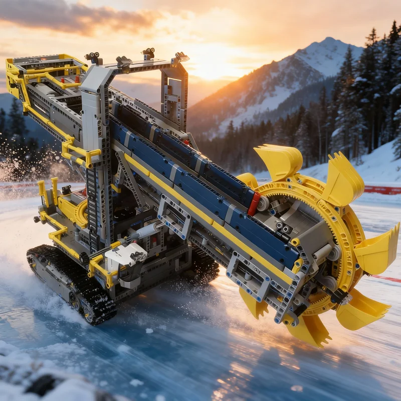 3526 Teile MOC Schaufelradbagger MOD Fortschrittliches Technisches Modell Bausteine Spielzeug Architektur Weihnachtsgeschenke Kreativ Image