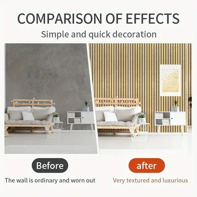 3D Holzmaserung Selbstklebende Tapete Verdickte Abzieh- und Aufkleb-Wasserdichte Wandaufkleber Wohnzimmer Schlafzimmer Moderne Dekoration OMANE Image