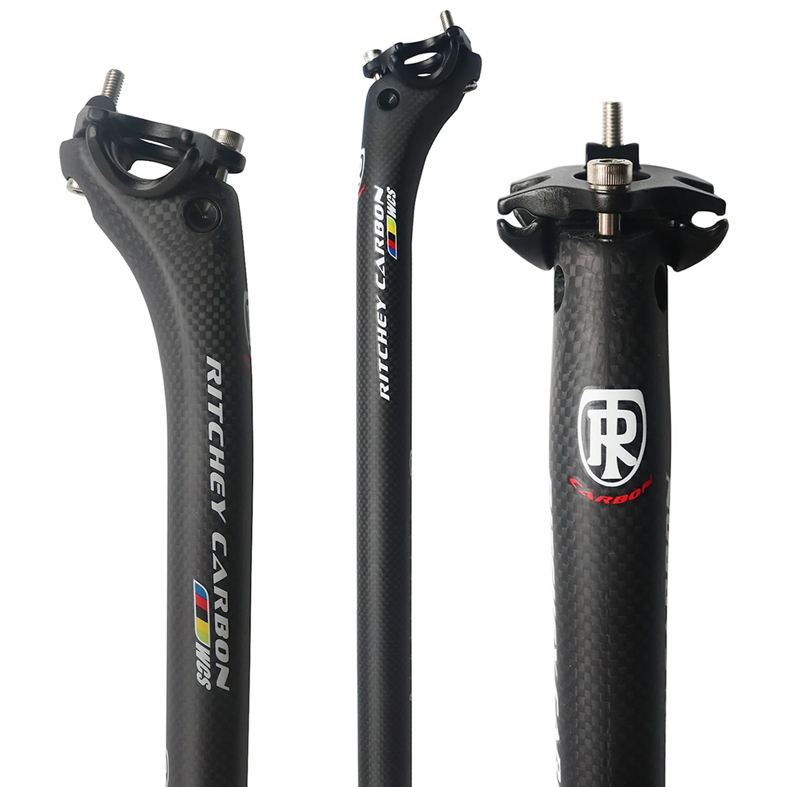 Carbon Sattelstütze 27.2//30.8/31,6mm matt/Glanz 3k Carbon Faser MTB/Road Fahrräder Carbon faser sitz post Licht sitz tube350/400mm Image