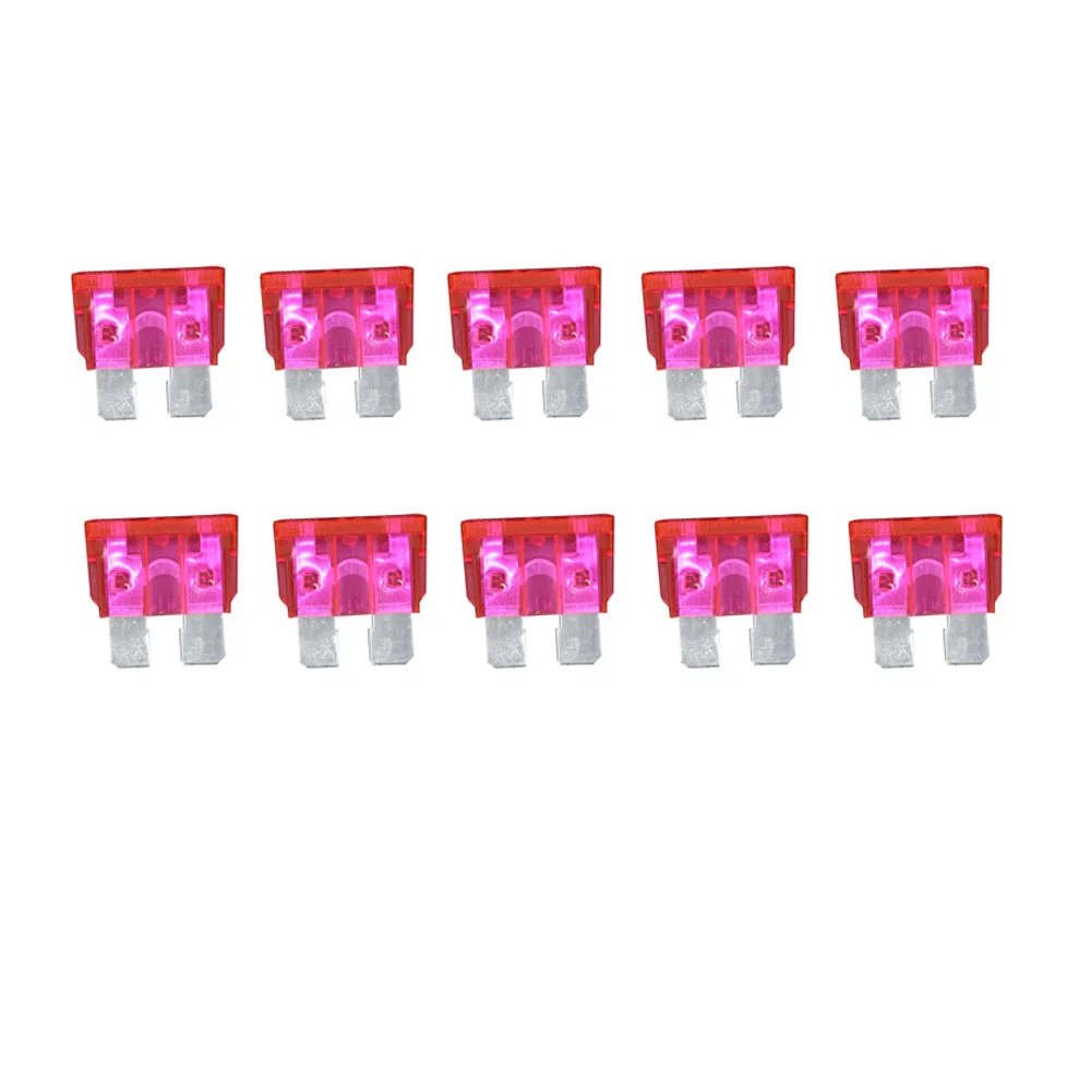 10PCS 50A Mittelgroße Autosicherung, Die Sicherung Versicherungseinsatz Die Versicherung des Xenonlampenstücks Lichtersicherung Image
