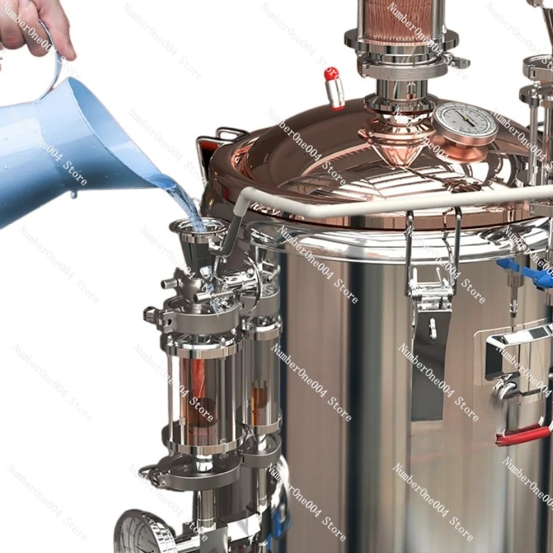 Home Destilliergerät für ätherische Öle, kleiner Glas-Nardentopf, multifunktionales Pflanzenextrakt-Set Image