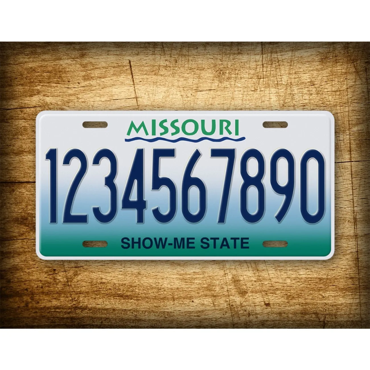 Personalisiertes Vintage-Metallschild „Missouri“, ideal für die Inneneinrichtung (nur Dekoration) Image