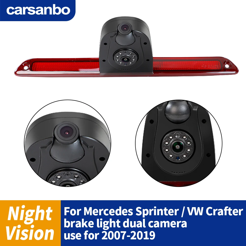 Parkplatz Rückansicht Kamera Verwendung Für Mercedes Sprinter/VW Crafter 2007-2019 Bremslicht Dual Kamera Auto Bremslicht reverse Kamera Image