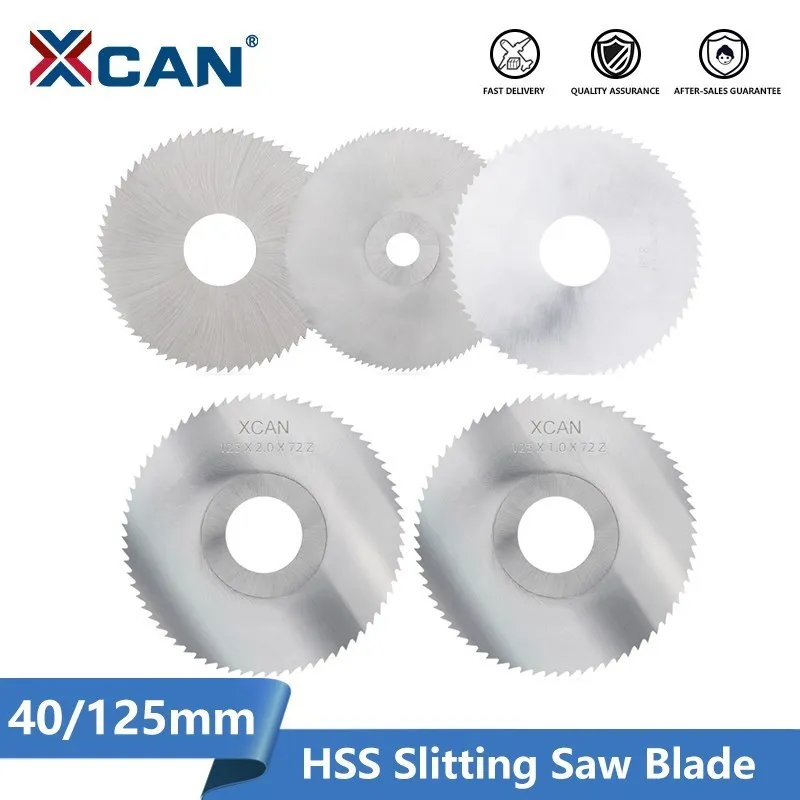 XCAN taglio e scanalatura lama per sega HSS circolare lama per sega fresa per taglio sega utensile da taglio per metallo 40-125mm