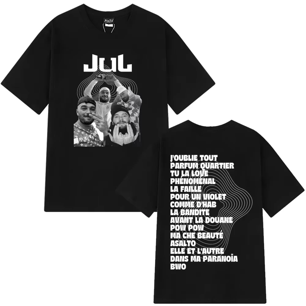 Rapper Jul Mode Grafik-T-Shirt Hip-Hop-Stil Herren Damen Sommer Mode O-Ausschnitt T-Shirts Locker Lässig Übergroße Baumwoll-T-Shirts