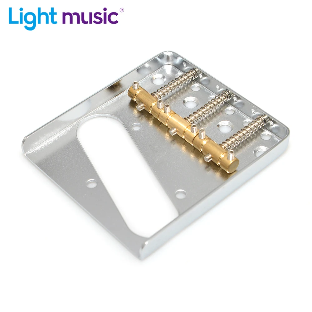 Tele Bridge Messingsättel 3-Sättel Sechskantschrauben für TL Telecaster Style Gitarre E-Gitarre Bridg Image