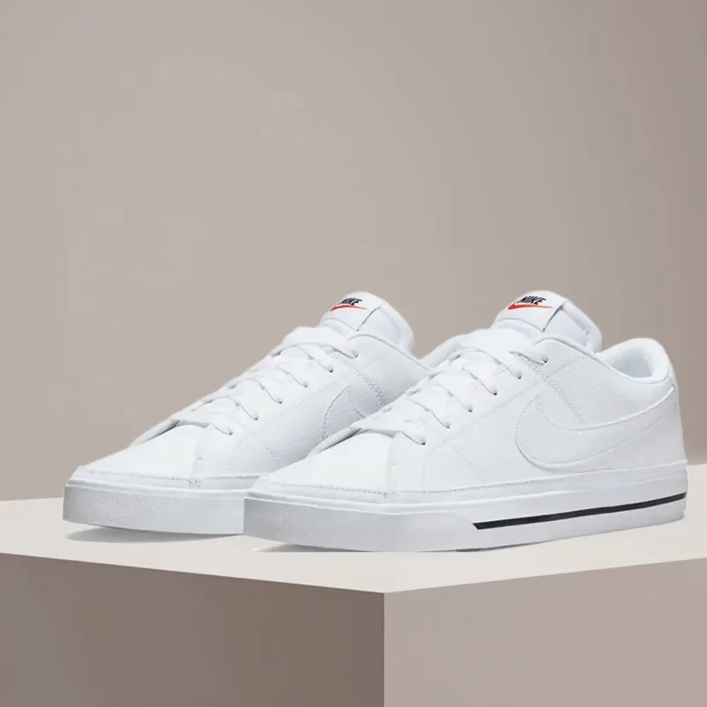 Nike Court Legacy Sneakers, klassischer Komfort, dämpfend, rutschfest, langlebig, für den täglichen Gebrauch, DH3162-101 Image