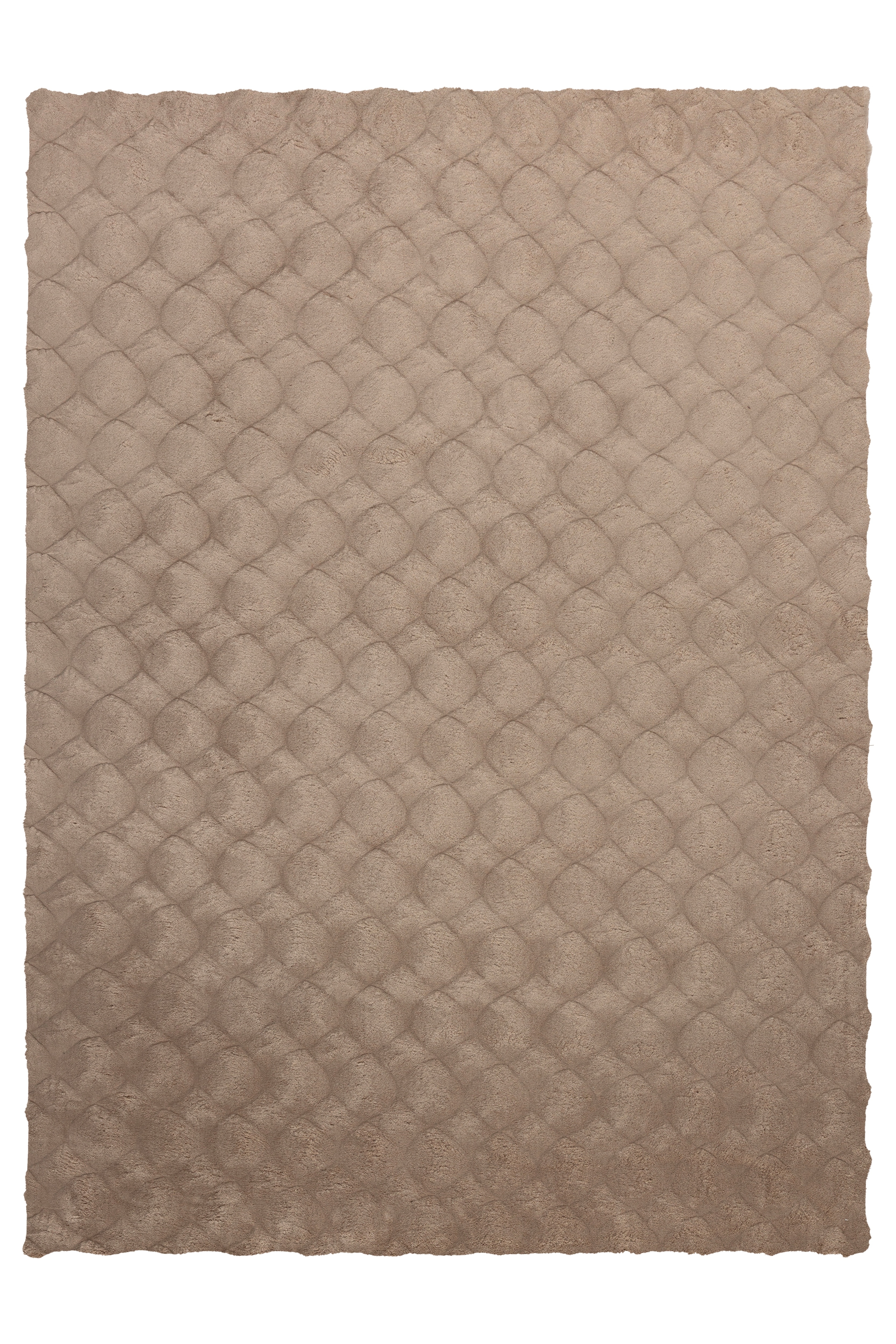 Teppich KAYOOM "Royal Glow 825", taupe, B:120cm H:30mm L:170cm, Polyester, Teppiche, Teppich, Auch in rund, Hochflor, Modernes Muster, Vegan