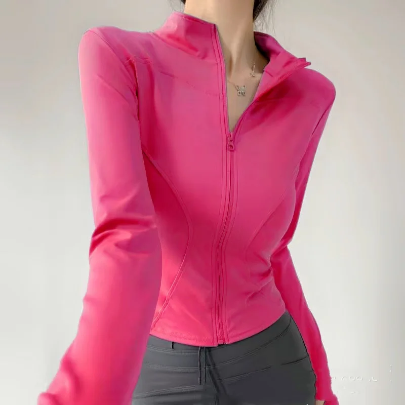 Veste de yoga pour femme à manches longues, vêtement de sport pour l'entraînement en salle de sport, tenue de course, Ropa Deportiva Mujer Gym