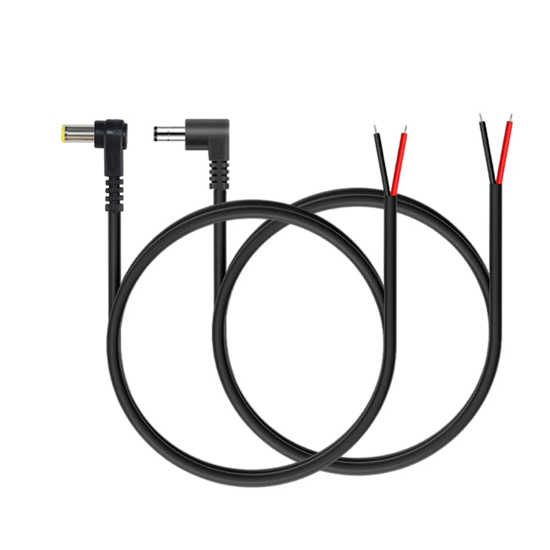 DC-Stromverlängerungskabel 5,5 mm 2,1 mm 2,5 mm 15/30/50/100/150/200 cm abisolierte DC-Stromanschlüsse für LED-Streifenlicht-CCTV-Kamera Image