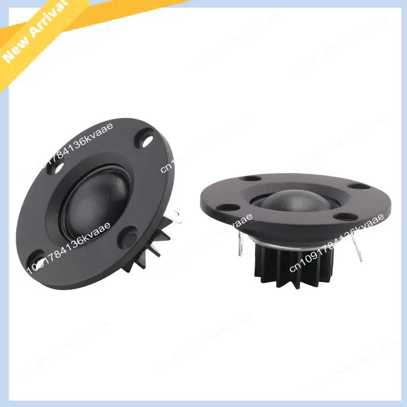 M01K Hochtöner-Lautsprecher, 6 Ohm, 30 W, Hifi, weiche Kuppel, Seidenfolie, Höhenlautsprecher, gezahnter Kühlkörper, 2 Stück Image