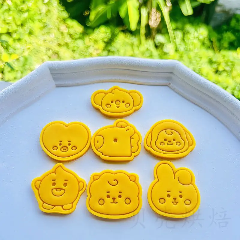 Kawaii BT21 Keks-Schokoladen-DIY-Form, Dessert-Shop Backform, Niedliche Form für CHIMMY COOKY KOYA TATA, Anime-Geschenk-Spielzeug Image