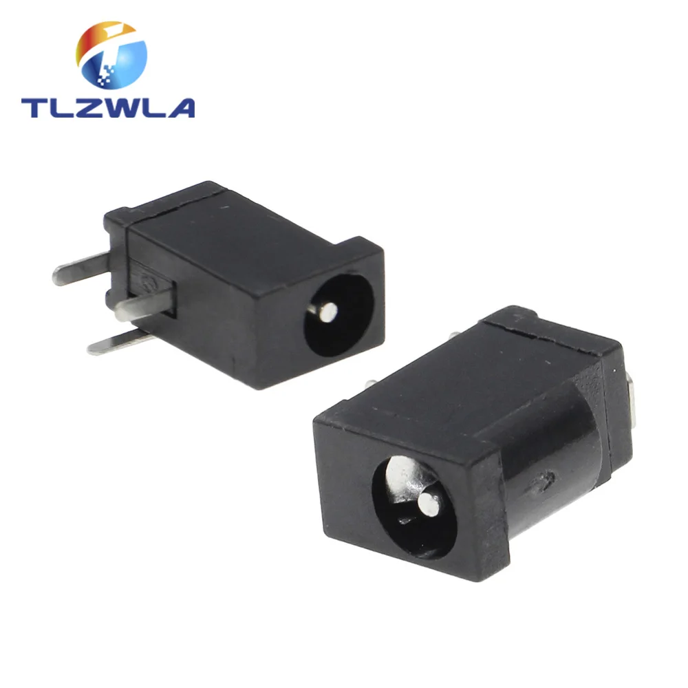 10PCS Heiße Verkäufe Hohe Qualität DC-002 0,3 EINE 50V Schwarz DC Power Jack Buchse Stecker DC002 3.5*1,3mm 1,3 Buchse Image