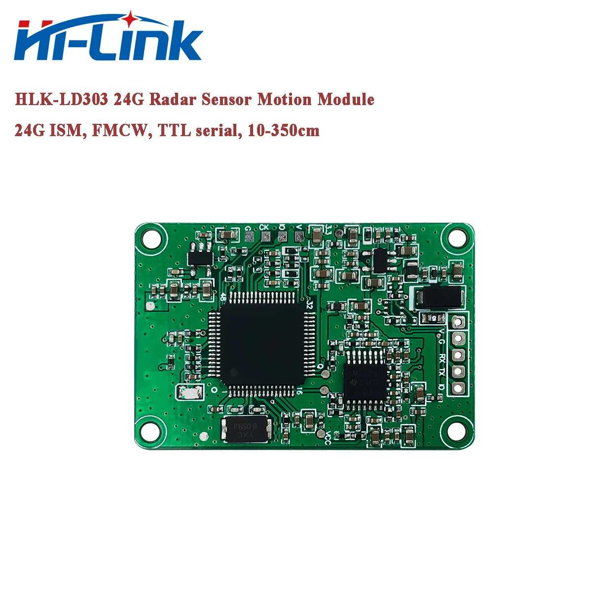 Hi-Link HLK-LD303 24G Millimeterwellen-Radarsensor-Bewegungsmodul TTL Seriell Image