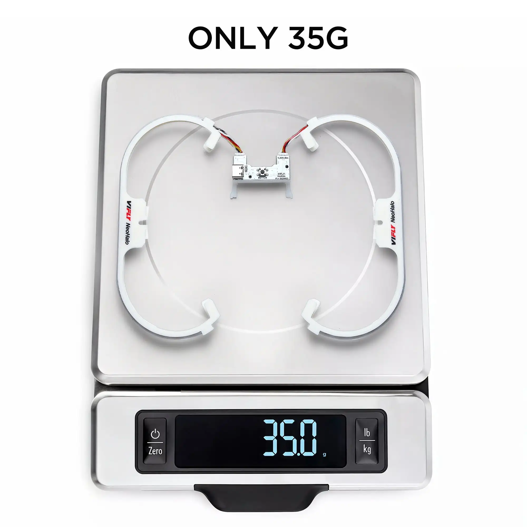 VIFLY NeoHalo LED-Lichtleiste für DJI Neo, mehrfarbige dynamische Modi, bringen Epic Night Flight Shows Image