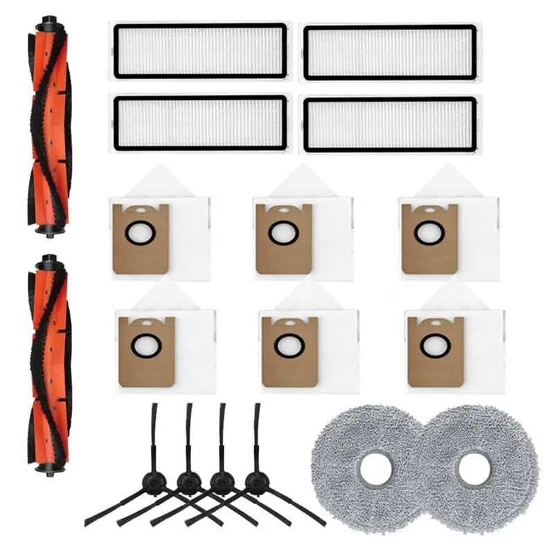 Ersatzteile-Ersatzset für RV3 Roboter-Staubsauger, inklusive Staubbeutel, Hepa-Filter, Mopp, Hauptseitenbürste, Zubehör-Set Image