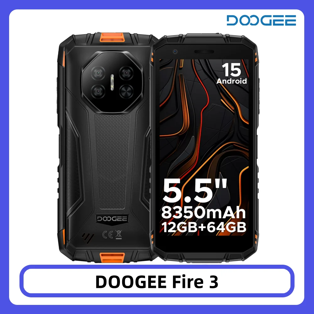 DOOGEE Fire 3 Robustes Smartphone 5,5