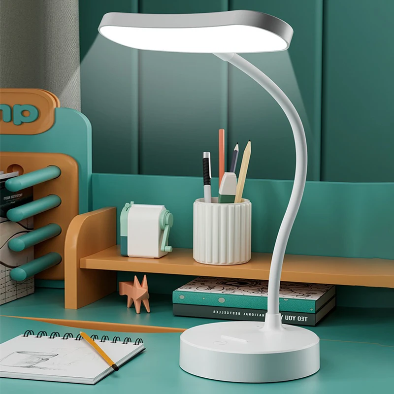 LED-Leselampe, Nachtlicht, wiederaufladbar, 3-stufig dimmbares Licht zum Lesen, Studieren, Schlafzimmerbeleuchtung
