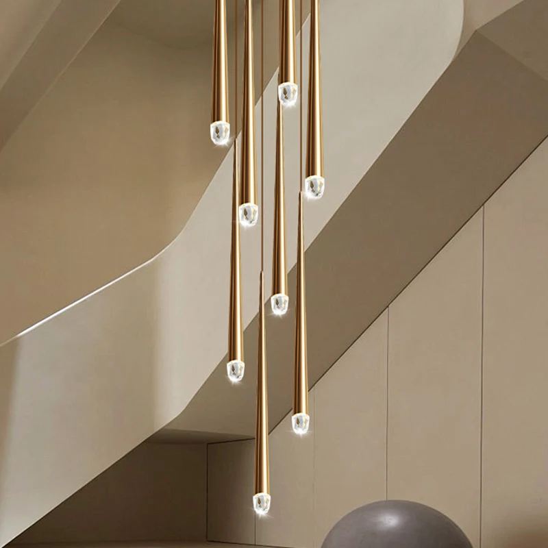 Moderne Wohndekoration: Stehlampen, Pendelleuchten für Treppen, Wohnzimmerlampen, Pendelleuchten zum Aufhängen, Innenbeleuchtung