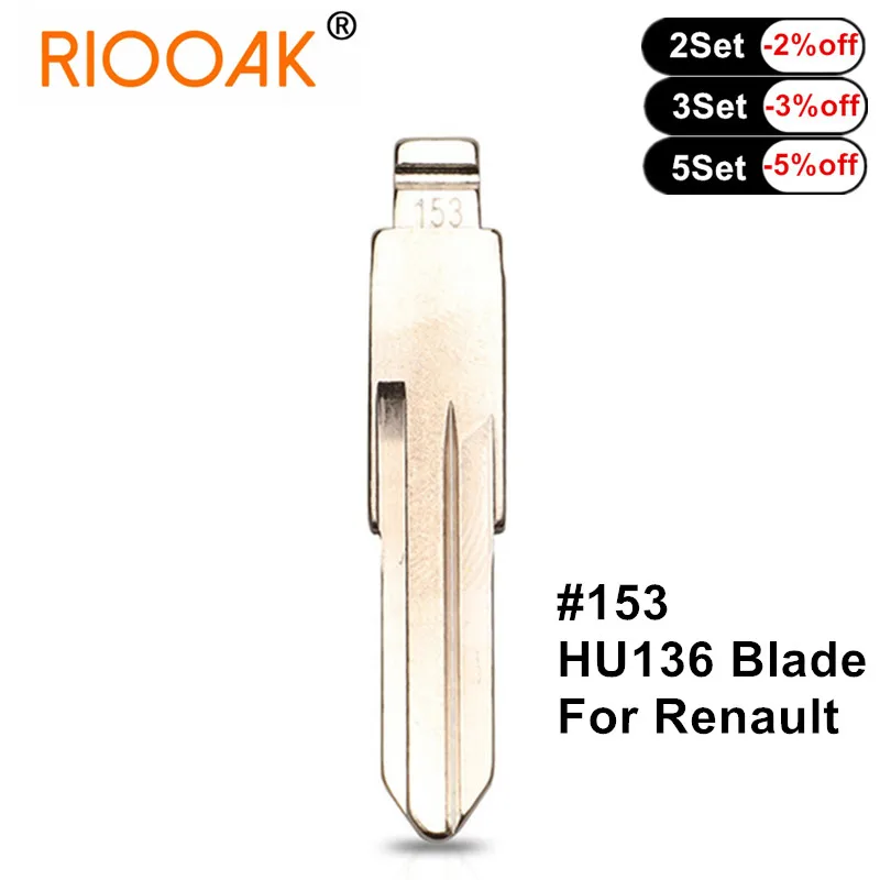10 stücke kd ungeschnittenes Flip-Remote-Schlüssel blatt hu136 #153 vvdi blank für Renault Megan Dacia Clio Duster Ersatz schlüssel Image