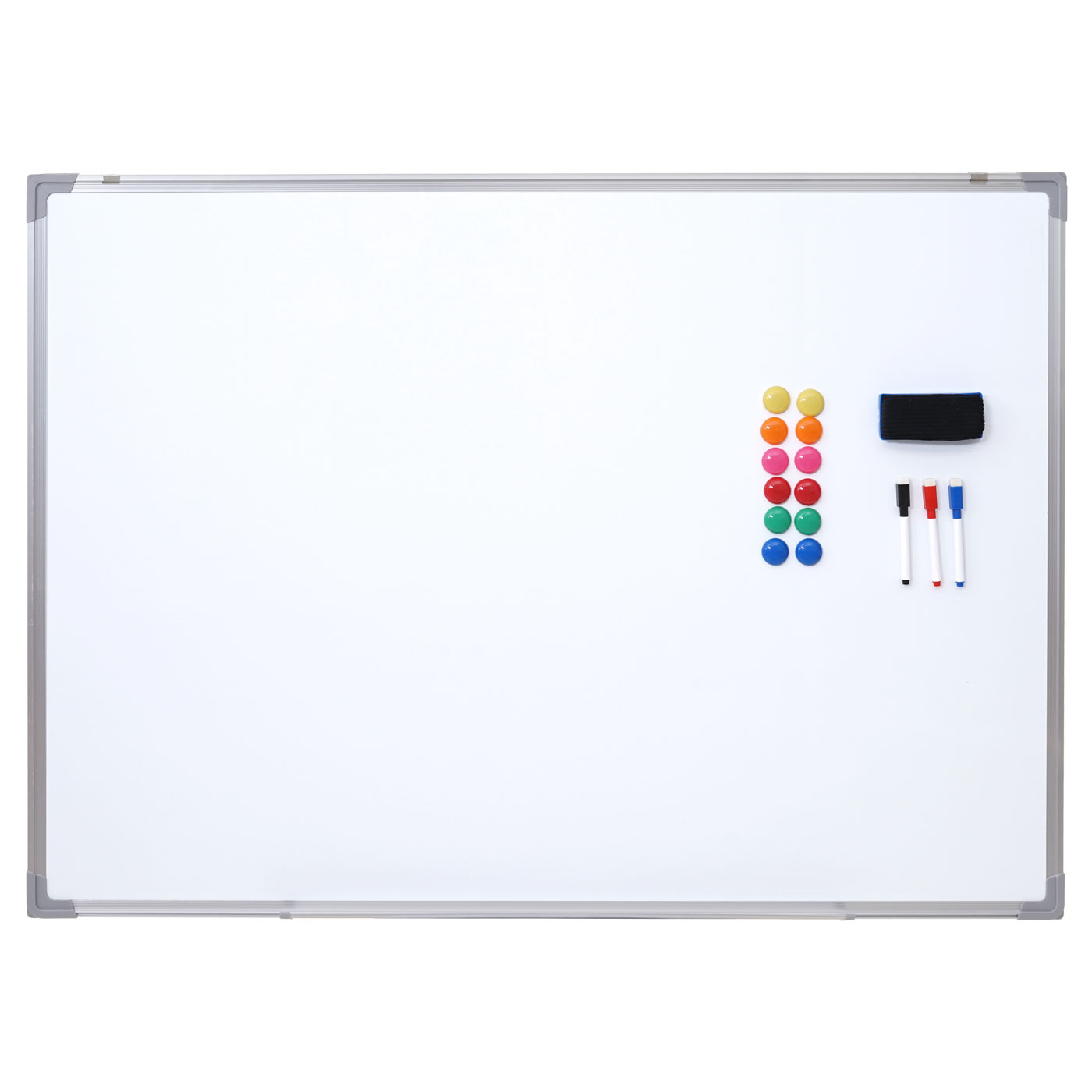Whiteboard HWC-C84, Magnettafel Memoboard Pinnwand, inkl. Zubehör ~ 110x80cm Image
