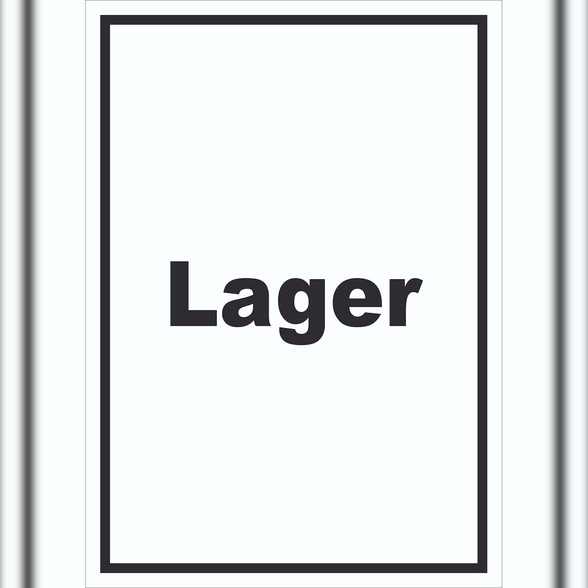 HB-Druck Lager Schild mit Text Storage Warenlager hochkant A5 (148x210mm) Image
