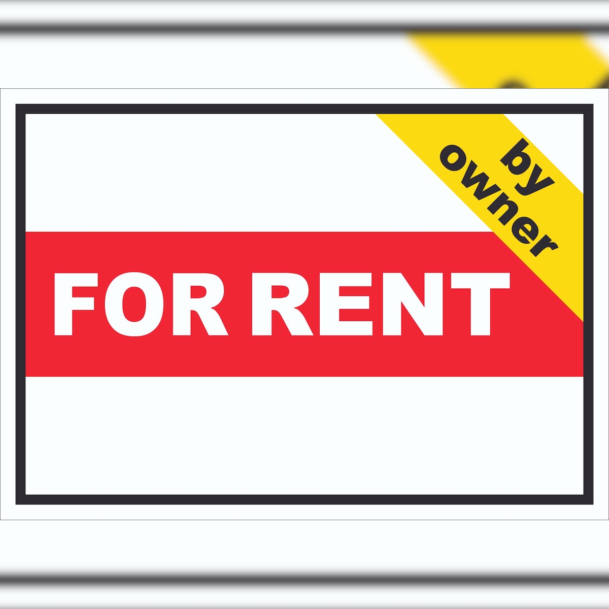 HB-Druck For Rent by owner Schild mit Text Verkaufsschild A6 (105x148mm) Image