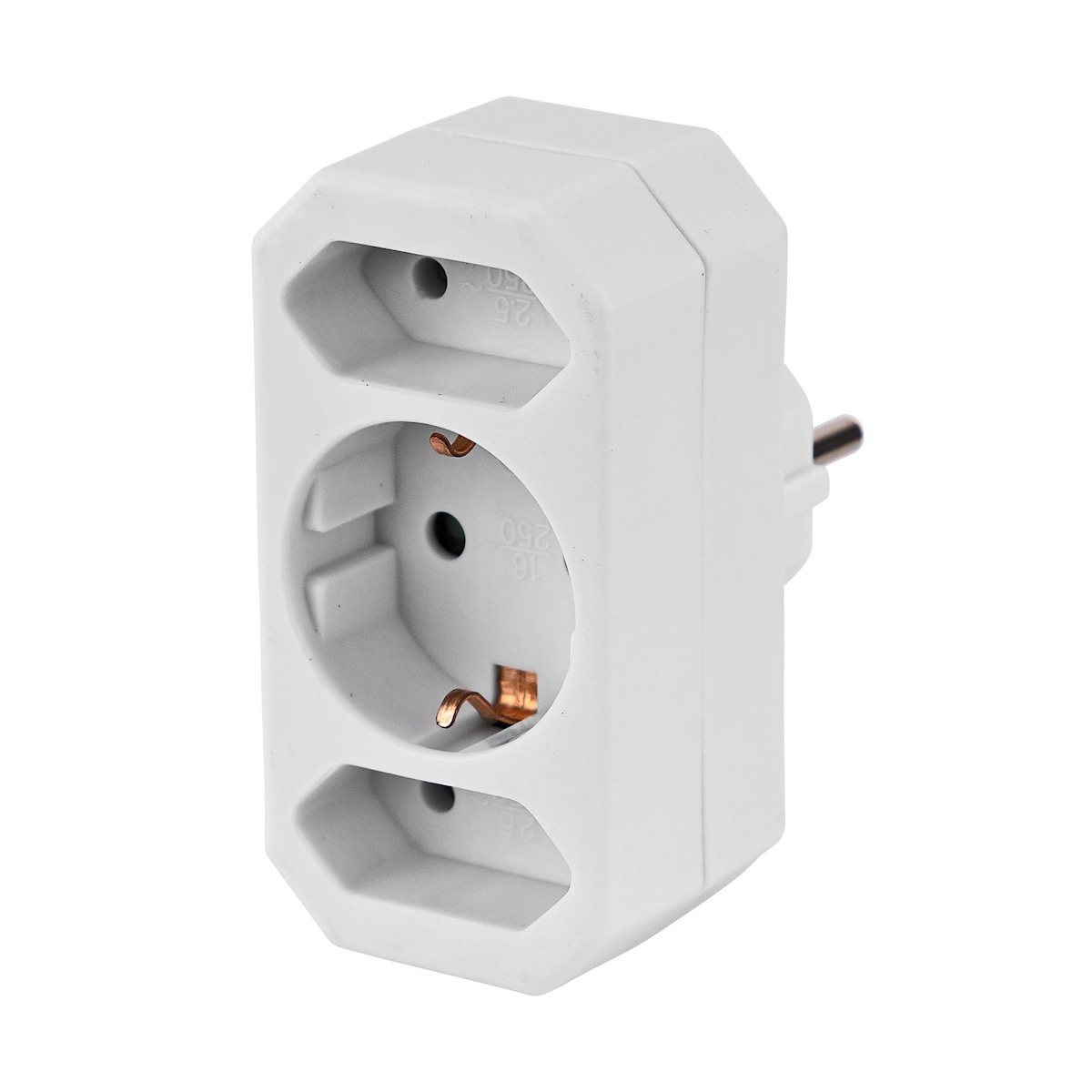 Steckdosenadapter 3-fach weiß Image