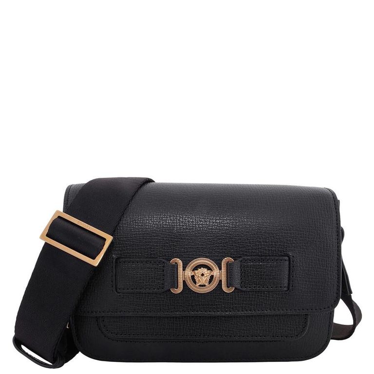 Medusa Biggie Messenger Bag - Black - Versace Messenger
