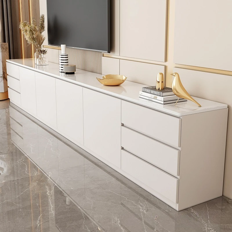 Meuble TV moderne pour centre de divertissement TV 55 pouces avec tiroirs, meuble TV, console avec meuble de rangement, centre pour salon