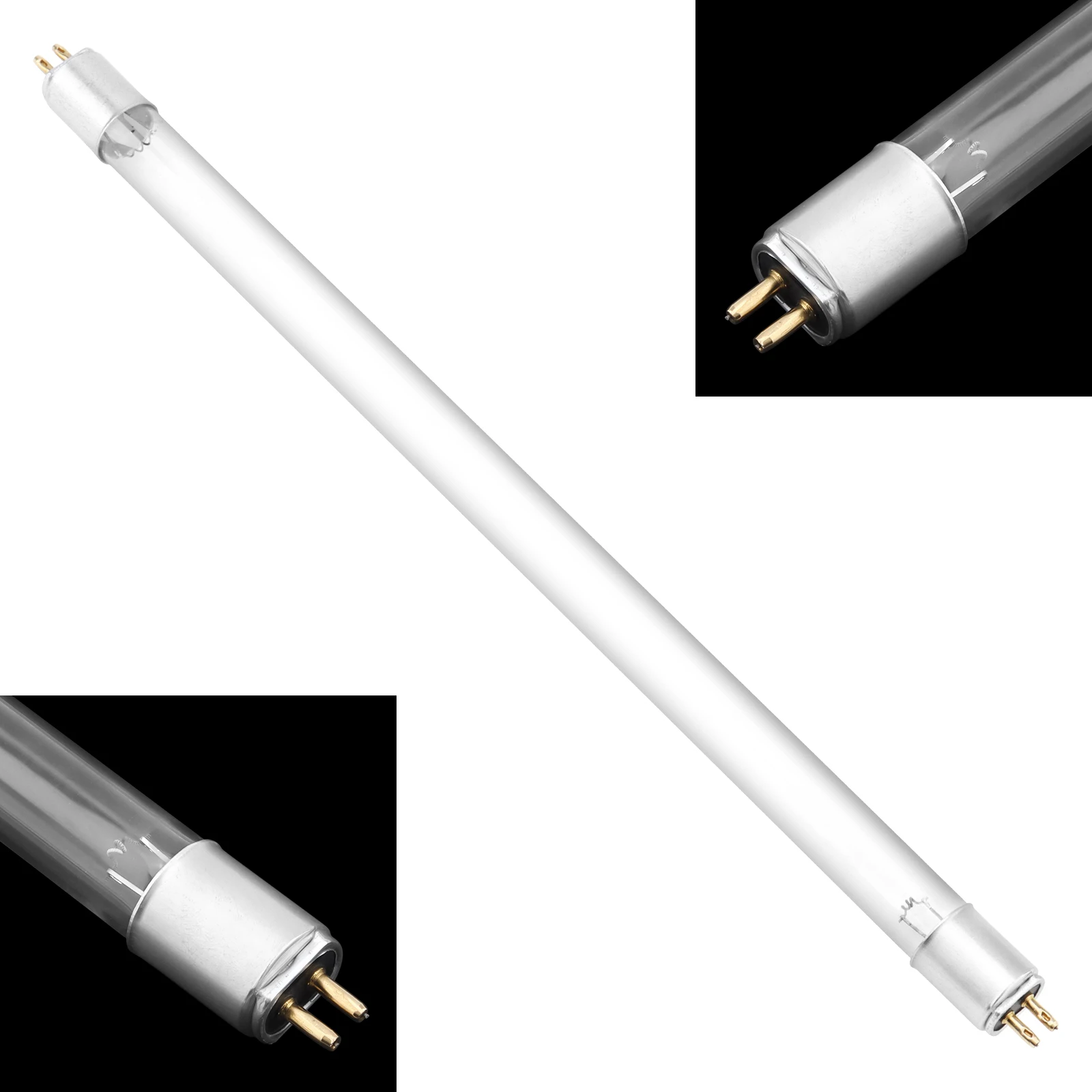4W 6W 8W 10W 15W 254nm lampe UV lumière tuyau droit Type G5/G13 Base lampe de remplacement pour équipement de nettoyage de l'air, lampe UV lumière