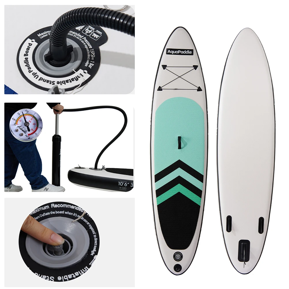 Planche de surf gonflable Tomshoo de 10 pieds, planche de ski nautique de plage, planche de surf en pulpe, sports nautiques, planche de paddle en PVC épais