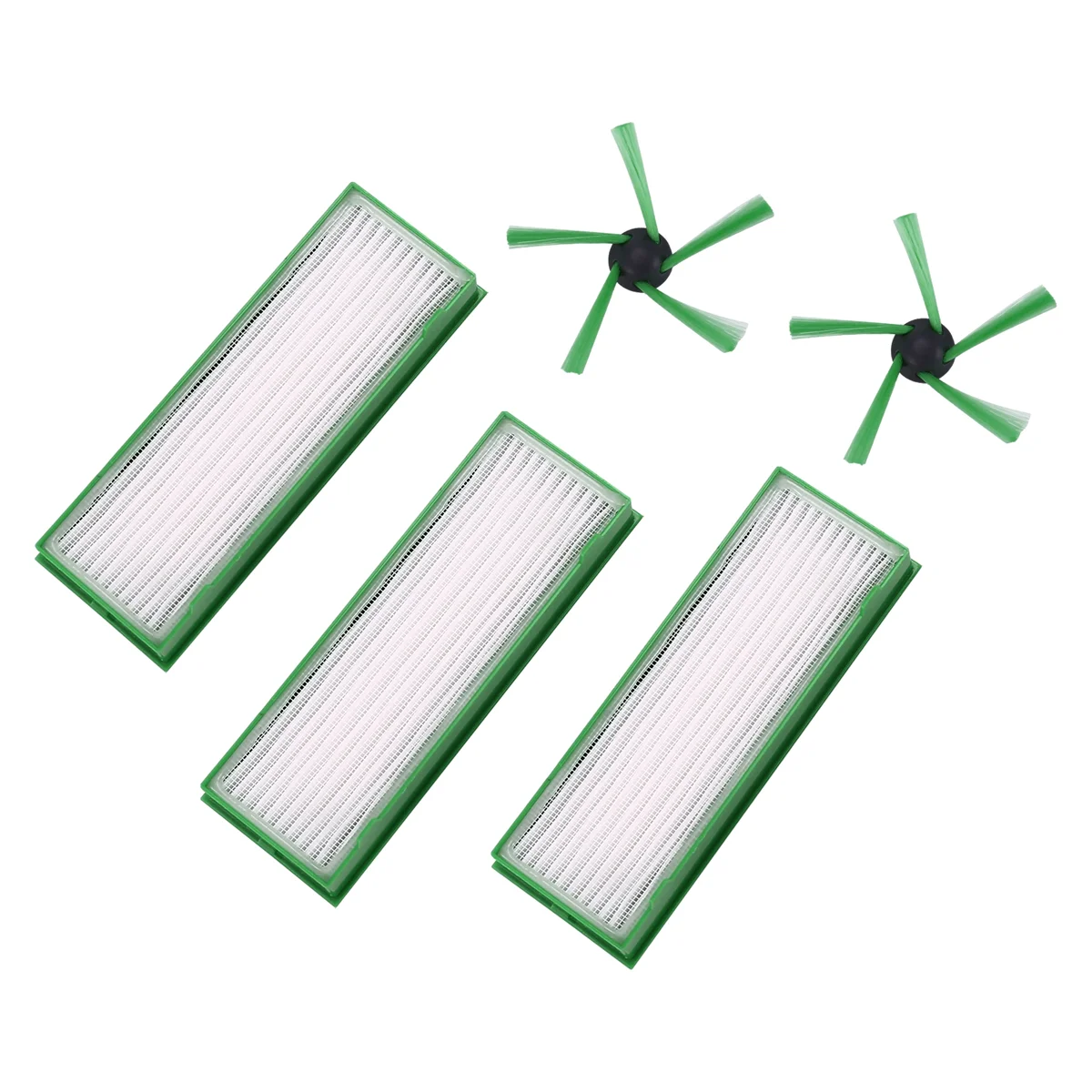 Neues Zubehörset für Vorwerk Kobold VR200 und VR300 Staubsaugerroboter – 3X HEPA-Filter und 2X Seitenbürsten Image