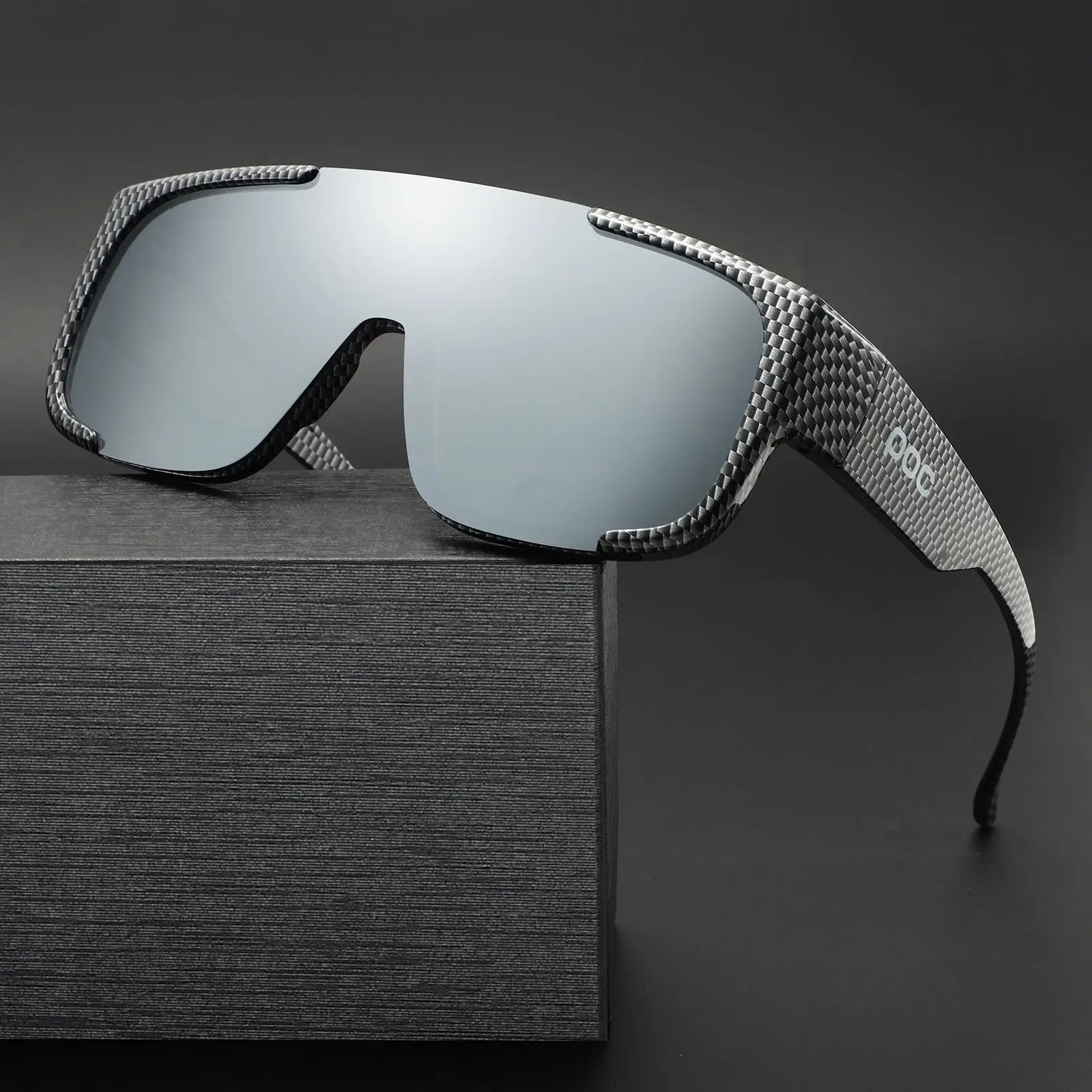 POC personalisierte polarisierte Sonnenbrille Mehrfarbige trendige Sonnenbrille Anti-UV-Radsport-Modebrille für den Außenbereich Image